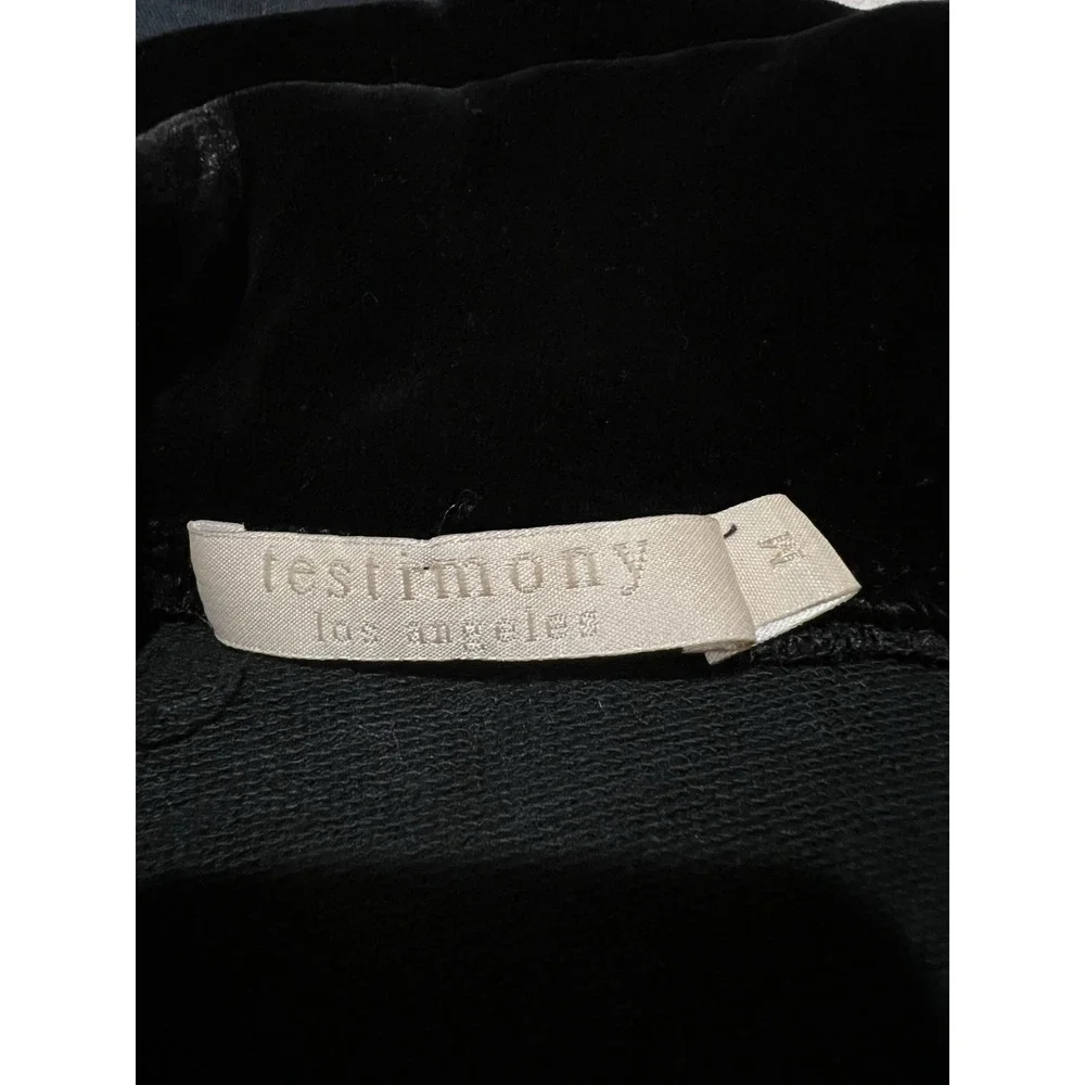 Testimony Los‎ Angeles Black Jacket Size Medium Velvet Victorian Whimsigoth Goth - Picture 6 of 8